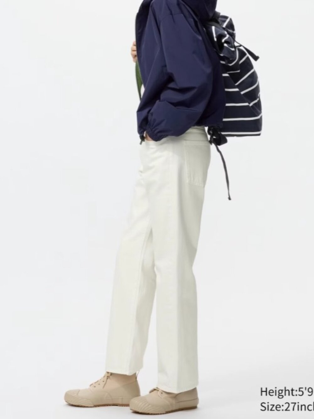Uniqlo White Straight Jeans Sz 26 - JW ANDERSON